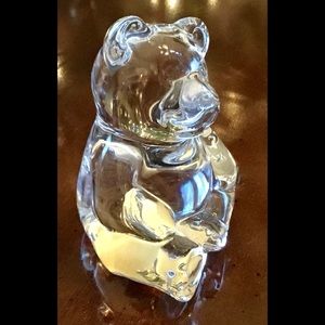 Glass Bear Paperweight
